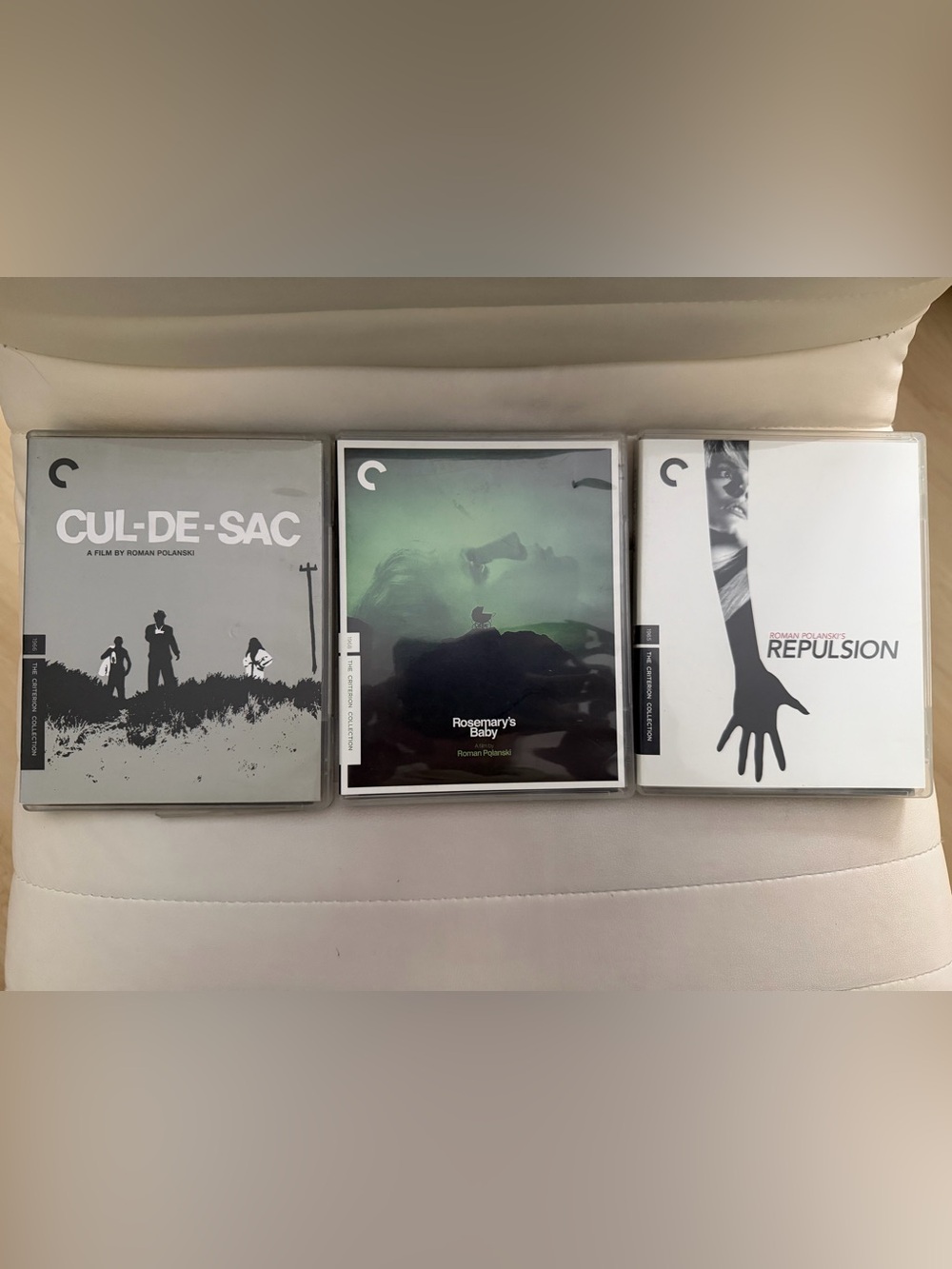 Roman Polanski Criterion Blu-ray Lot Rosemary’s Baby + Repulsion + Cul-de-sac